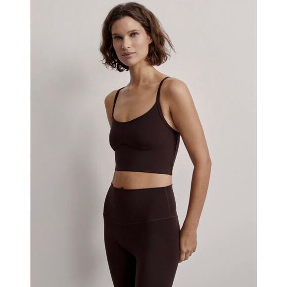 Varley Always Surrey Bra in Coffee Bean | Sz S (NO SIZE TAG) - Picture 3 of 9